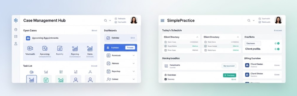 Case Management Hub vs SimplePractice