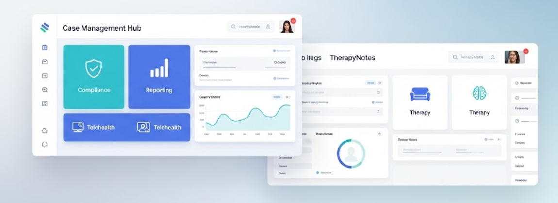 Case Management Hub vs TherapyNotes
