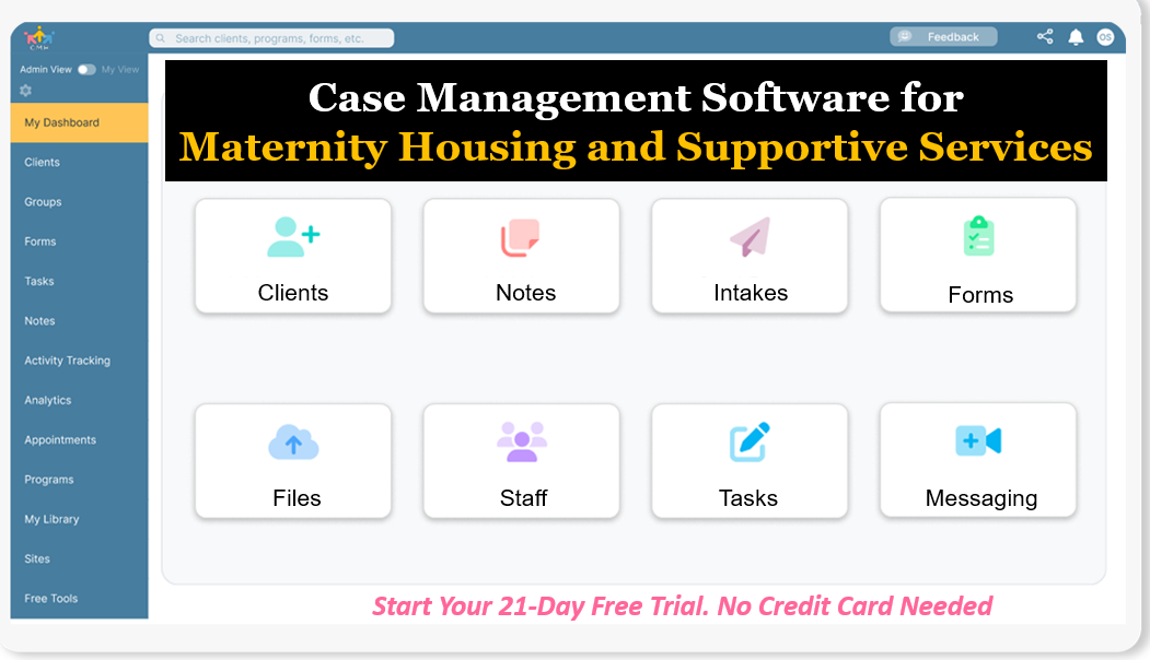All-in-One Software for Maternity Housing and Residential Support Programs