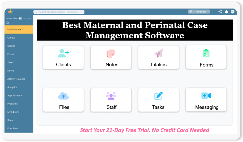 Best Case Management Software for Maternal Health and Perinatal Wellness Centers