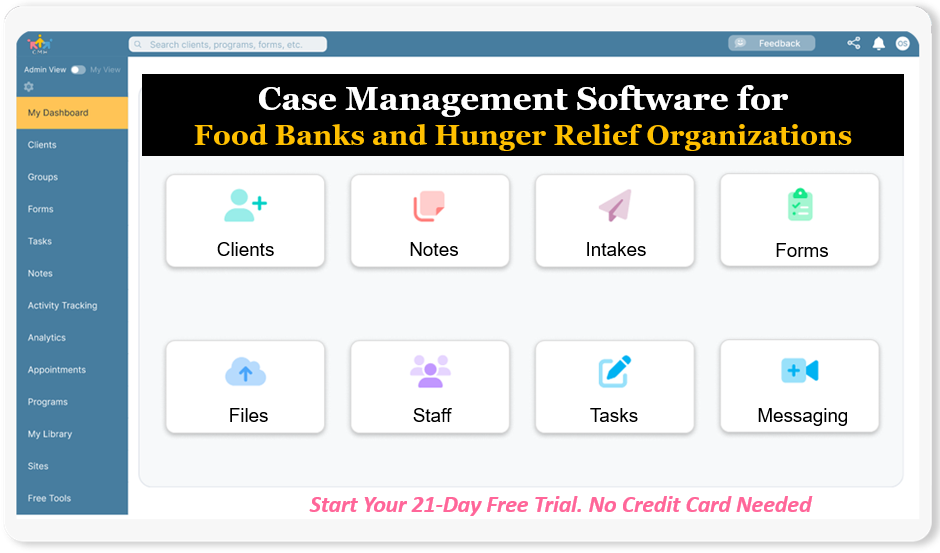 Best Case Management Software for Food Banks and Hunger Relief Organizations
