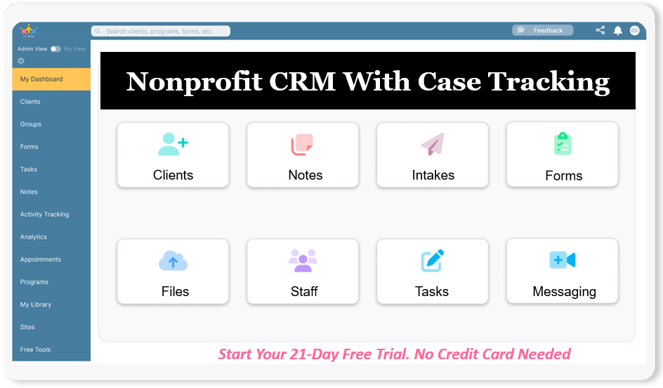 Best Free Nonprofit CRM for Client Tracking, Case Notes, and Reporting