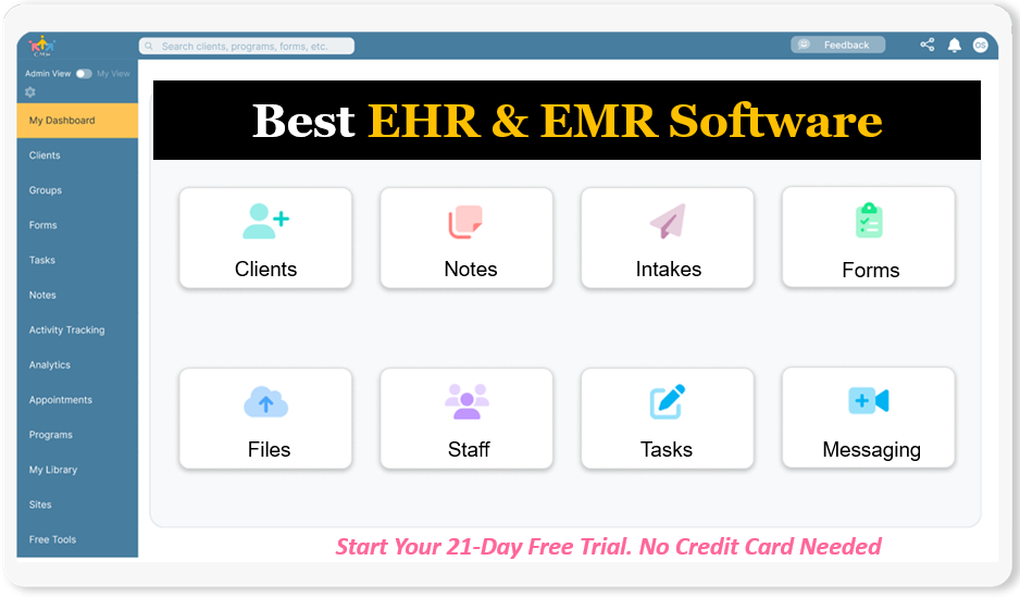 Discover the best EHR and EMR software for 2026, 2027, 2028. Learn why Case Management Hub stands out with powerful features, reporting, and all-in-one functionality.