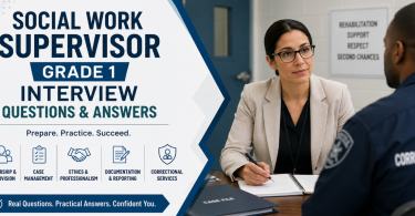 Best Correctional Facilities Social Work Supervisor Grade 1 Interview Questions and Answers