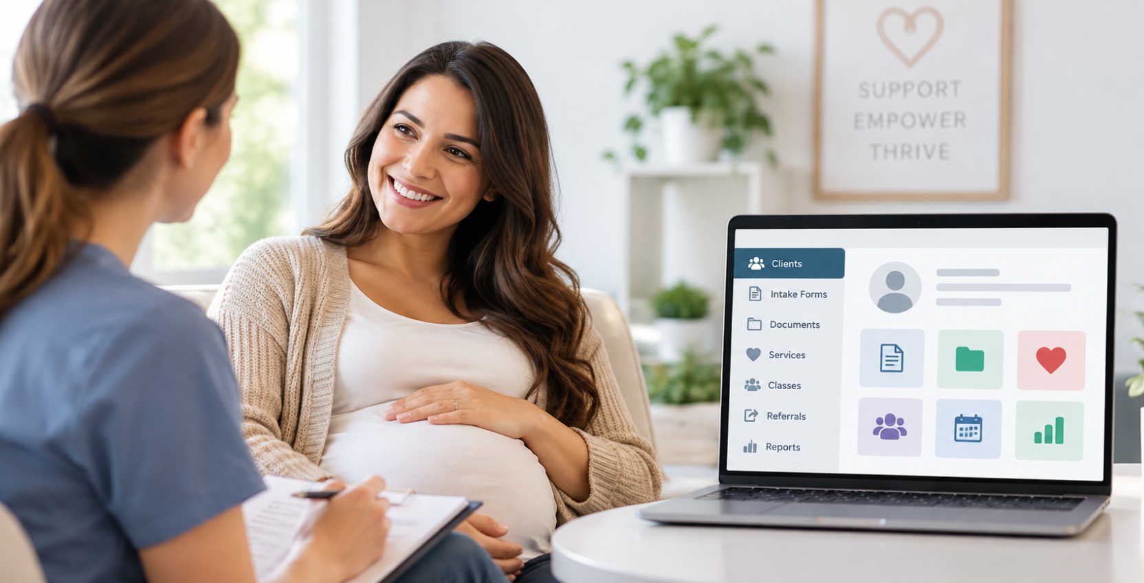 Pregnancy Center Software for Client Records, Forms & Services