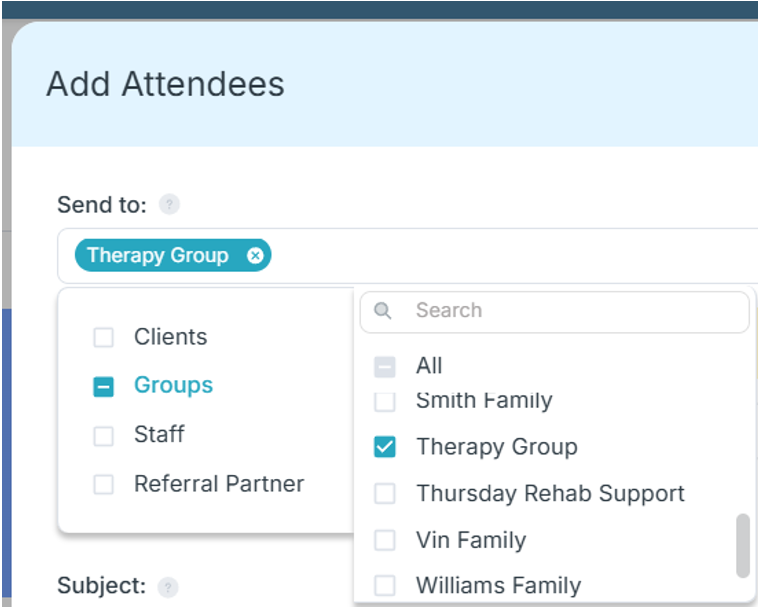 Add a Class and Attendees to Case Management Hub